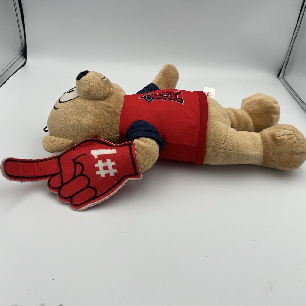 Good Stuff Plush Los Angeles Angels Stuffed Bear with Foam Hand #1 MLB - Picture 4 of 11